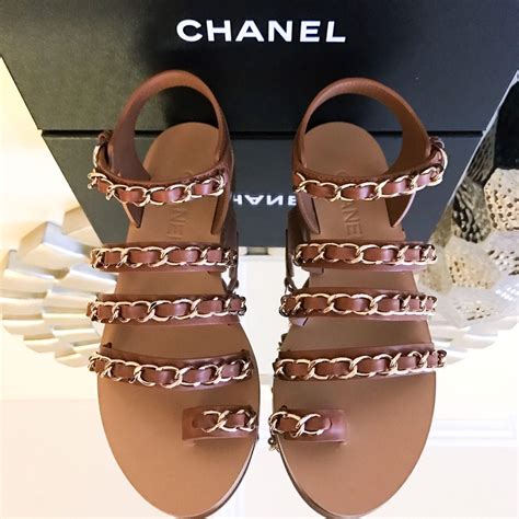 chanel gladiator sandals 2021|Chanel open toe sandals.